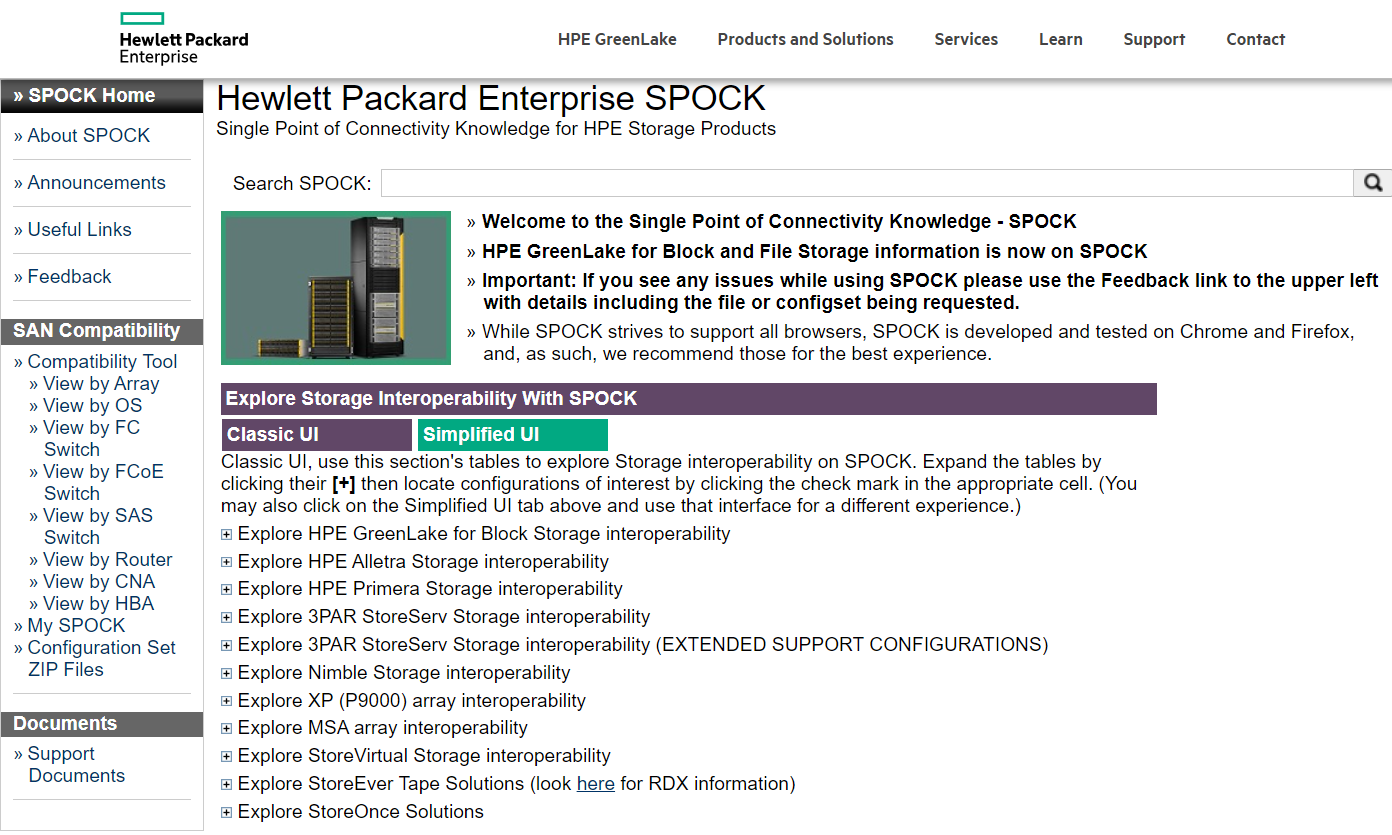 Spock home page