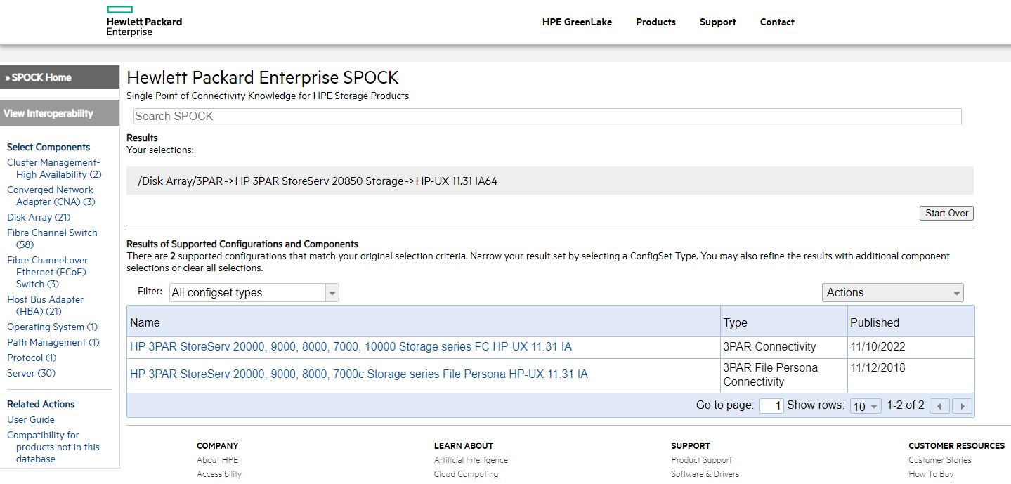 Compatibility Tool supported configurations figure 2